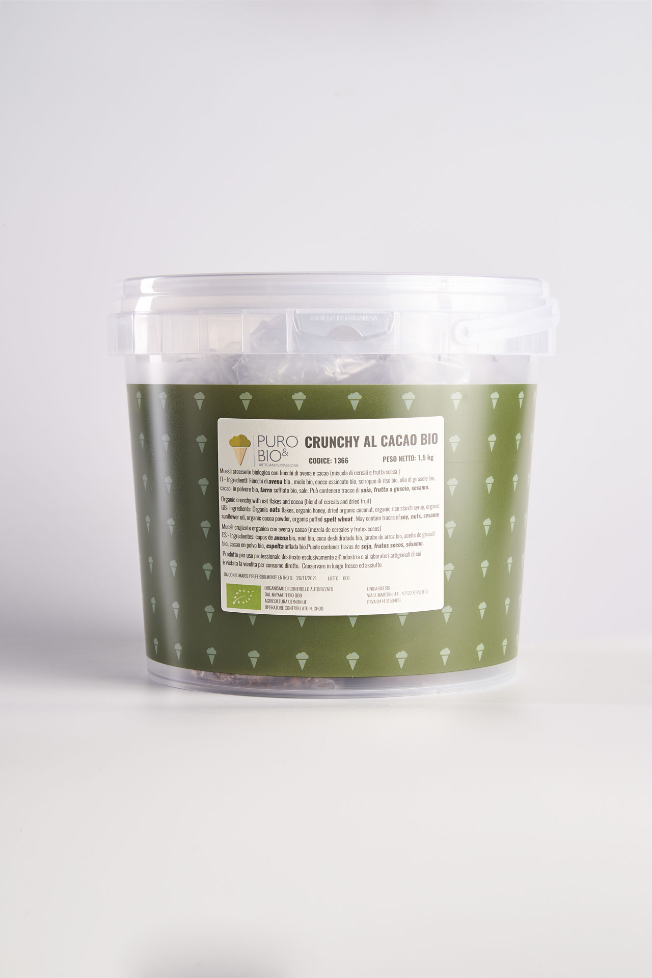 CRUNCHY AL CACAO BIOLOGICO