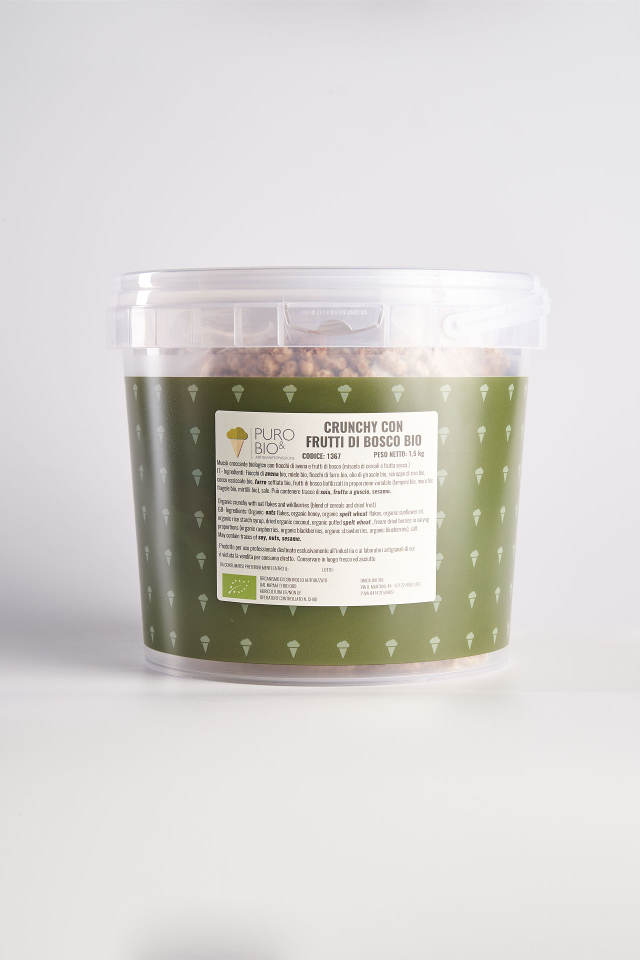 CRUNCHY CON FRUTTI DI BOSCO BIOLOGICO